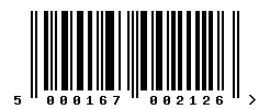 upc 5000167002126 barcode image