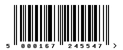 EAN 5000167245547 barcode image