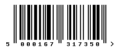 EAN barcode 5000167317350