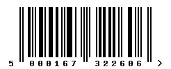EAN barcode 5000167322606