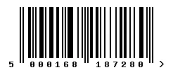 EAN 5000168187280 barcode image
