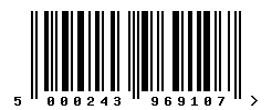 upc 5000243969107 barcode image