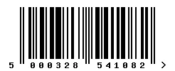 EAN barcode 5000328541082
