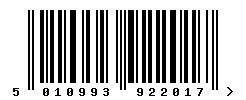 upc 5010993922017 barcode image