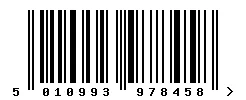 EAN barcode 5010993978458