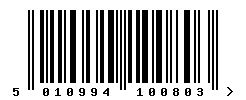 upc 5010994100803 barcode image