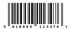 upc 5010994113476 barcode image