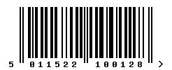 EAN barcode 5011522100128
