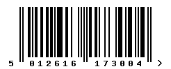 upc 5012616173004 barcode image