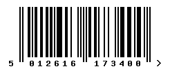 upc 5012616173400 barcode image