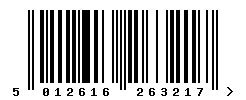 upc 5012616263217 barcode image