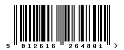 upc 5012616264801 barcode image