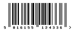 EAN barcode number 5016155124336