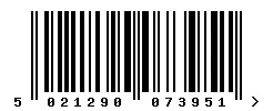EAN barcode 5021290073951