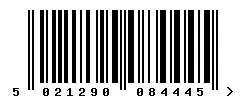 EAN barcode 5021290084445
