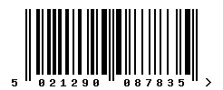 EAN barcode 5021290087835