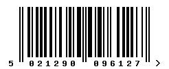 EAN barcode 5021290096127
