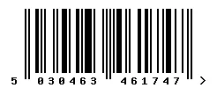 5030463461747 barcode