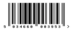 EAN barcode 5034660003953