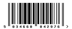 EAN barcode 5034660042976