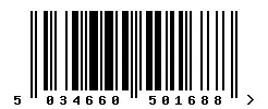 EAN barcode 5034660501688
