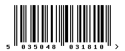 upc 5035048031810 barcode image
