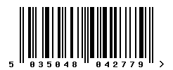 upc 5035048042779 barcode image