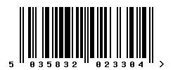 upc 5035832023304 barcode image