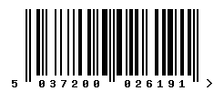 upc 5037200026191 barcode image