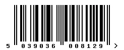 5039036008129 barcode