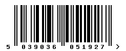 5039036051927 barcode