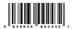 5039036092432 barcode