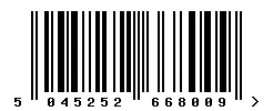 5045252668009 barcode