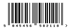 5045456582118 barcode