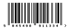 5045498911334 barcode
