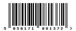 EAN barcode number 5050171081372