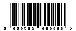 EAN barcode number 5050582000993