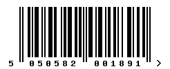 upc 5050582001891 barcode image