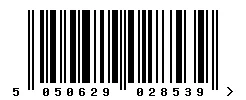 EAN barcode 5050629028539