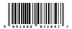 upc 5051888071847 barcode image