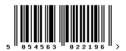 EAN barcode number 5054563022196