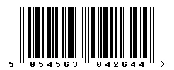 EAN barcode 5054563042644