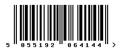EAN barcode number 5055192064144