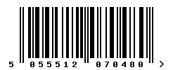 EAN barcode number 5055512070480