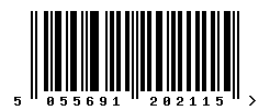 EAN barcode number 5055691202115
