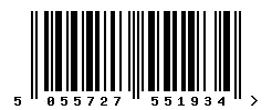 EAN barcode 5055727551934