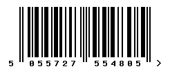 EAN barcode 5055727554805