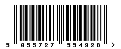 EAN barcode 5055727554928