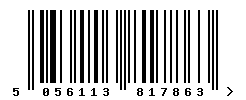 upc 5056113817863 barcode image