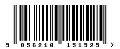 EAN barcode number 5056210151525